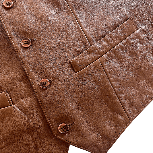 Western Leather Vest