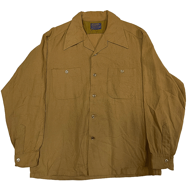 1970s Loop-Collar Wool Shirt