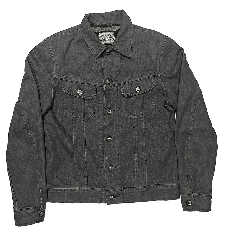 Gray Denim Blanket-Lined Storm Rider