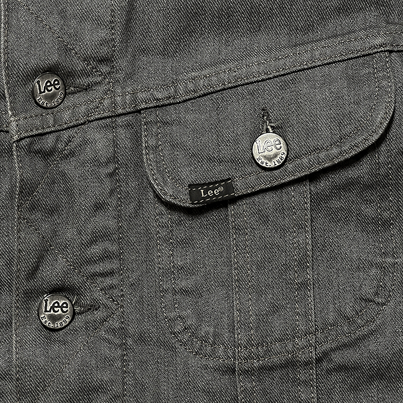 Gray Denim Blanket-Lined Storm Rider