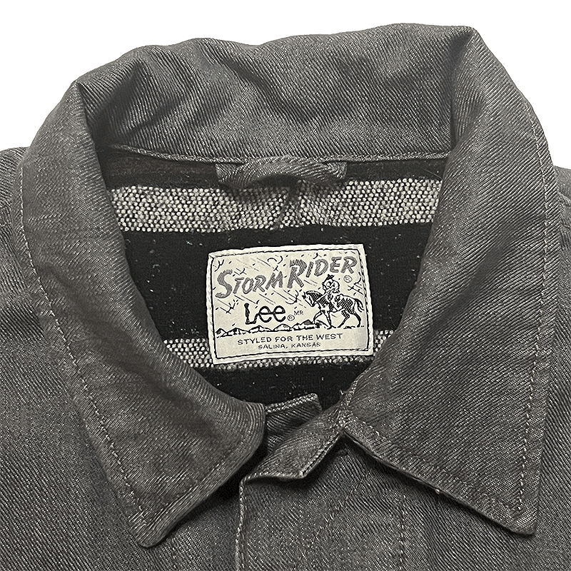 Gray Denim Blanket-Lined Storm Rider
