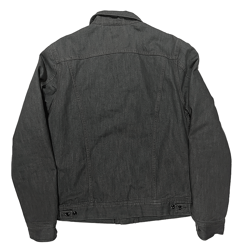 Gray Denim Blanket-Lined Storm Rider