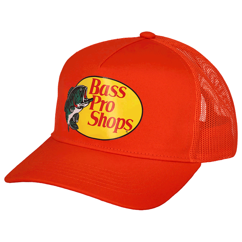 Orange cap with Bass Pro Shops logo