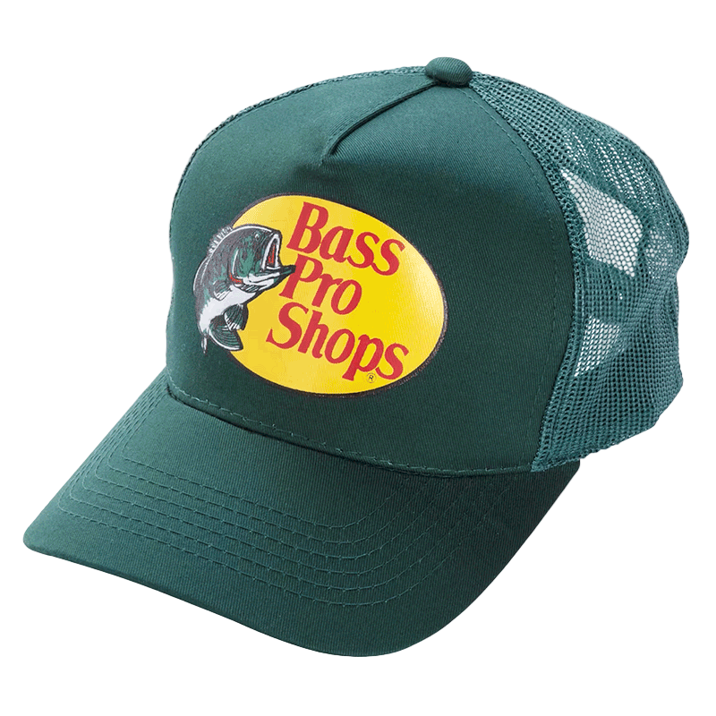 Green cap with Bass Pro Shops logo