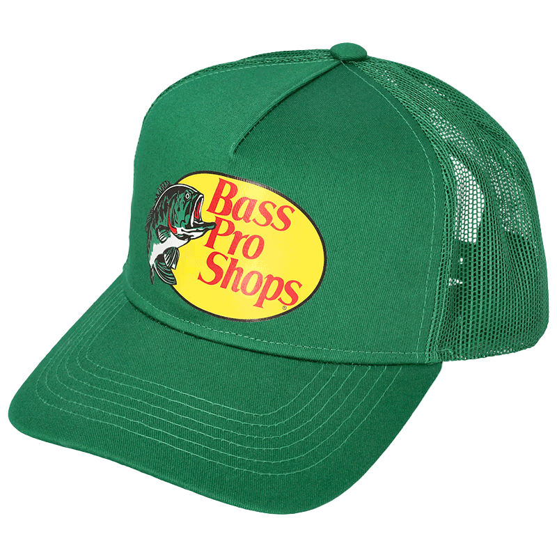 Green cap with Bass Pro Shops logo