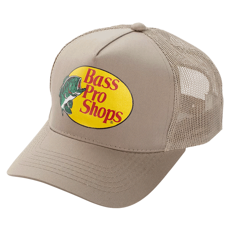 Beige cap with Bass Pro Shops logo