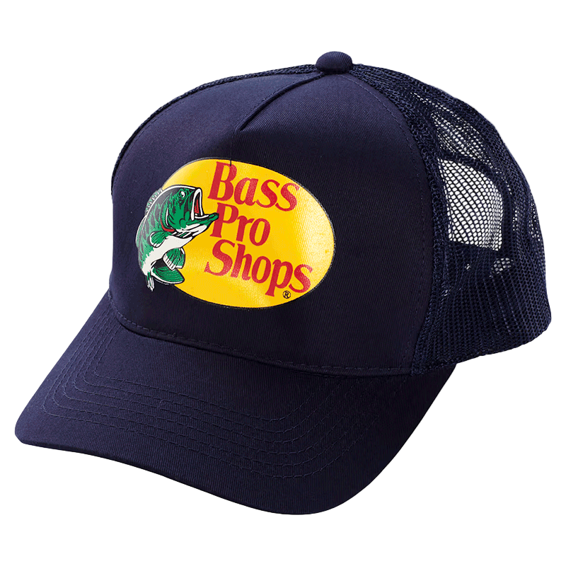 Navy blue cap with Bass Pro Shops