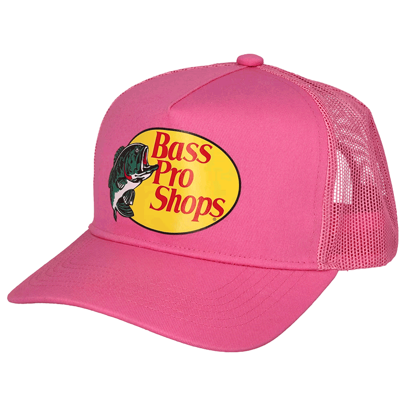 Pink cap with Bass Pro Shops logo