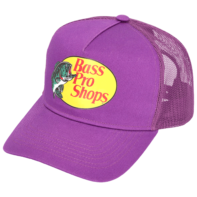 Purple cap with Bass Pro Shops logo