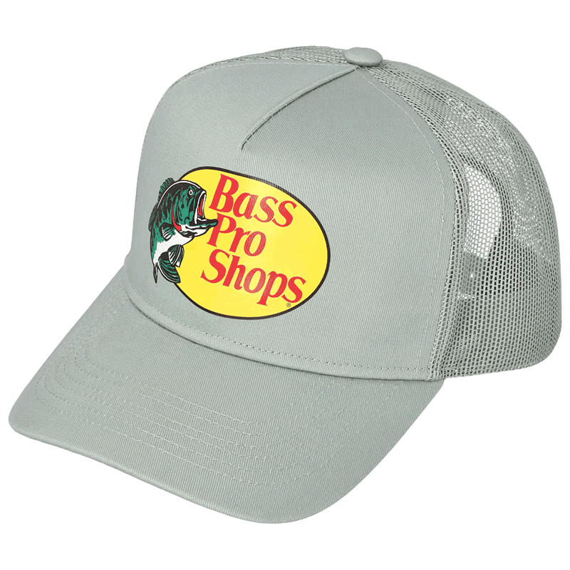 Gray cap with Bass Pro Shops logo