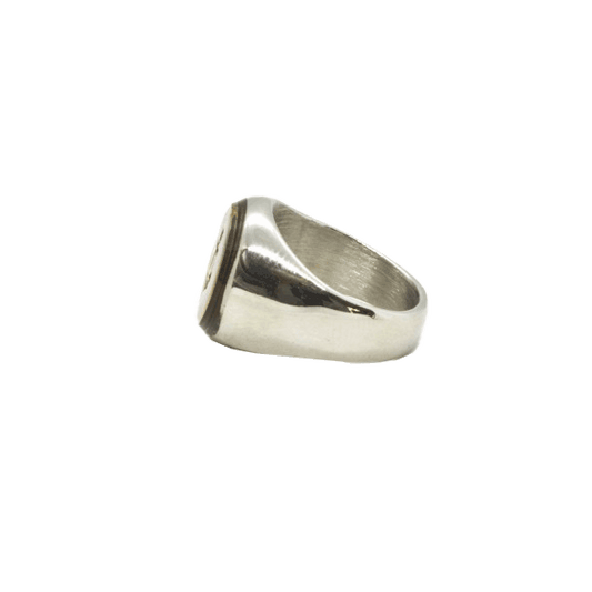 Brass Sparrow Signet Ring