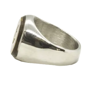 Brass Anchor Signet Ring