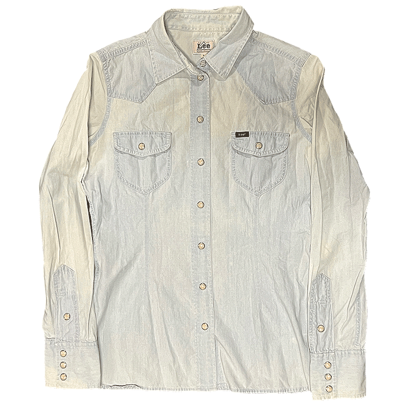 80s/90s Women's Western Denim Shirt