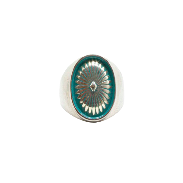 Turquoise Concho Ring