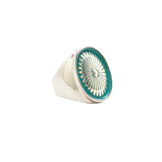Turquoise Concho Ring