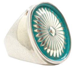 Turquoise Concho Ring
