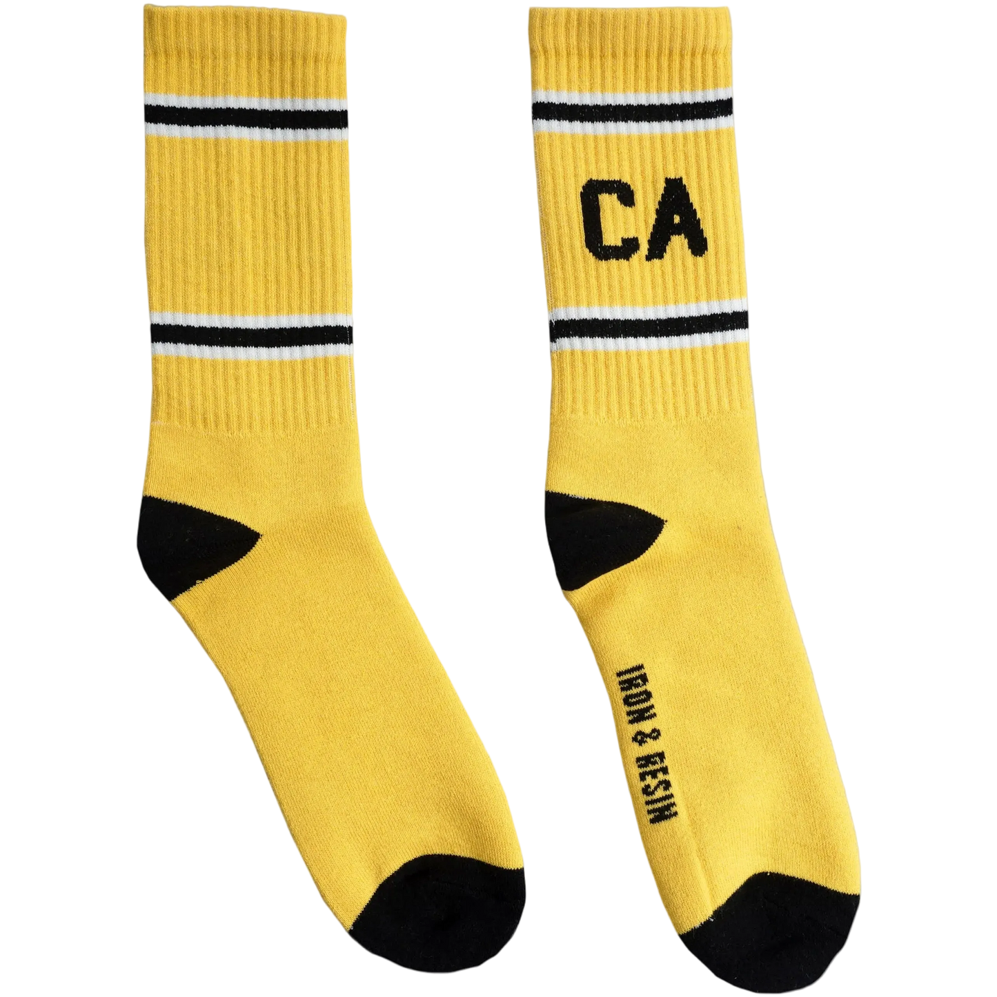 Yellow Iron & Resin CA Socks