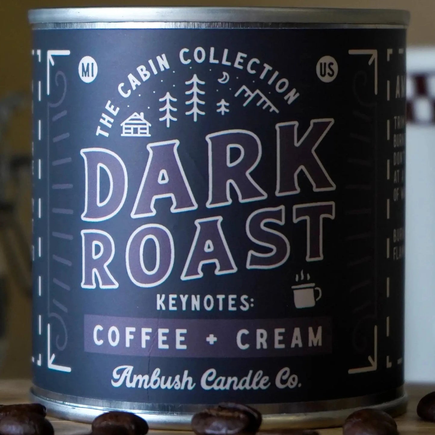 Ambush Candle Co. Dark Roast scented candle