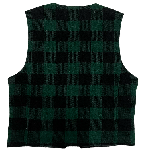 1990s White Tab Wool Vest