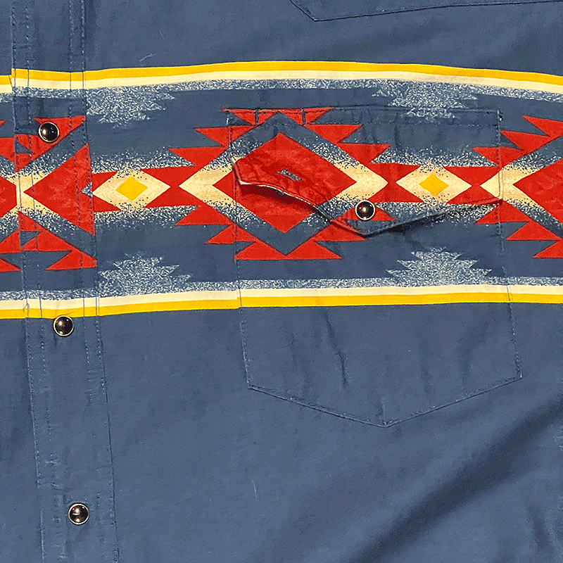 1990s Aztec Western Shirt