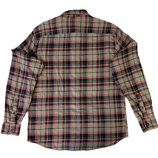 Plaid Sonoma flannel shirt backside
