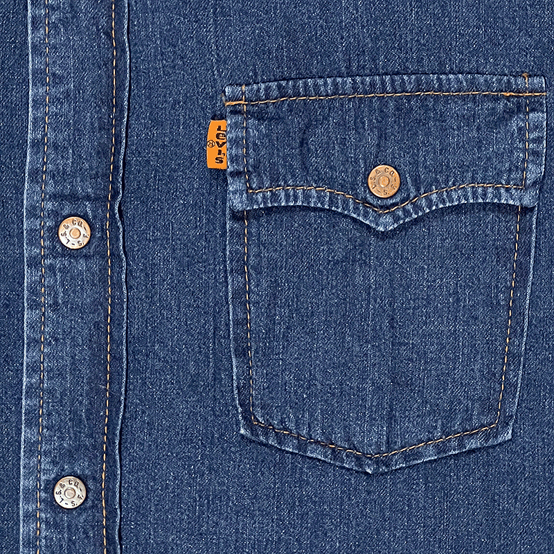 1977 Orange Tab Western Denim Shirt