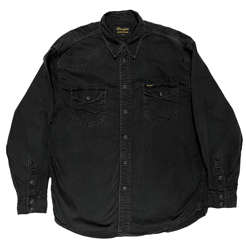 Black Denim Western Shirt