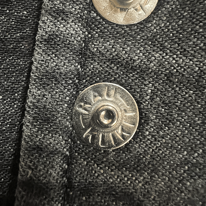 1990s Black Denim Western Shirt