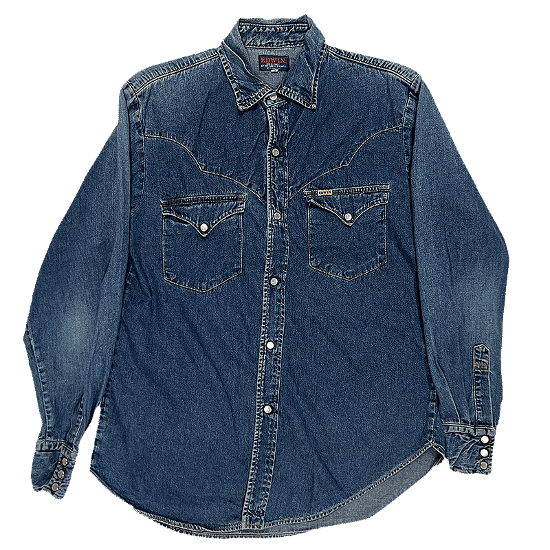 1980s Western Denim Shirt