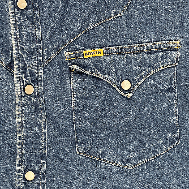 1980s Western Denim Shirt