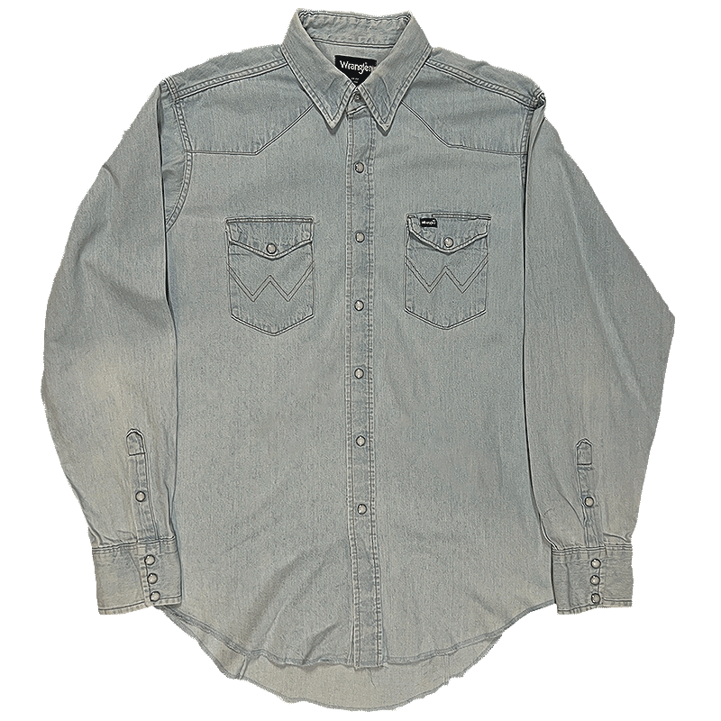 1990s US-Made Western Denim Shirt