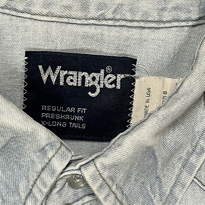 1990s US-Made Western Denim Shirt