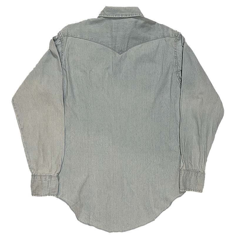 1990s US-Made Western Denim Shirt