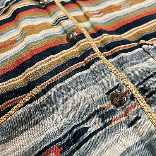 Women's Aztec Linen Vest