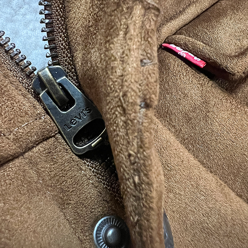 Faux-Suede Sherpa-Lined Trucker