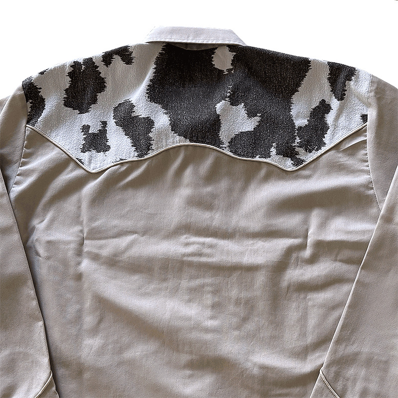 Mexican Cow Pattern Western Shirt