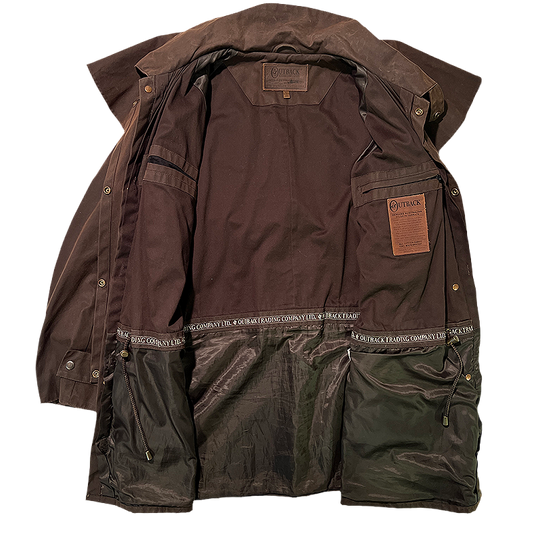 Short Duster Coat in Waxed Canvas