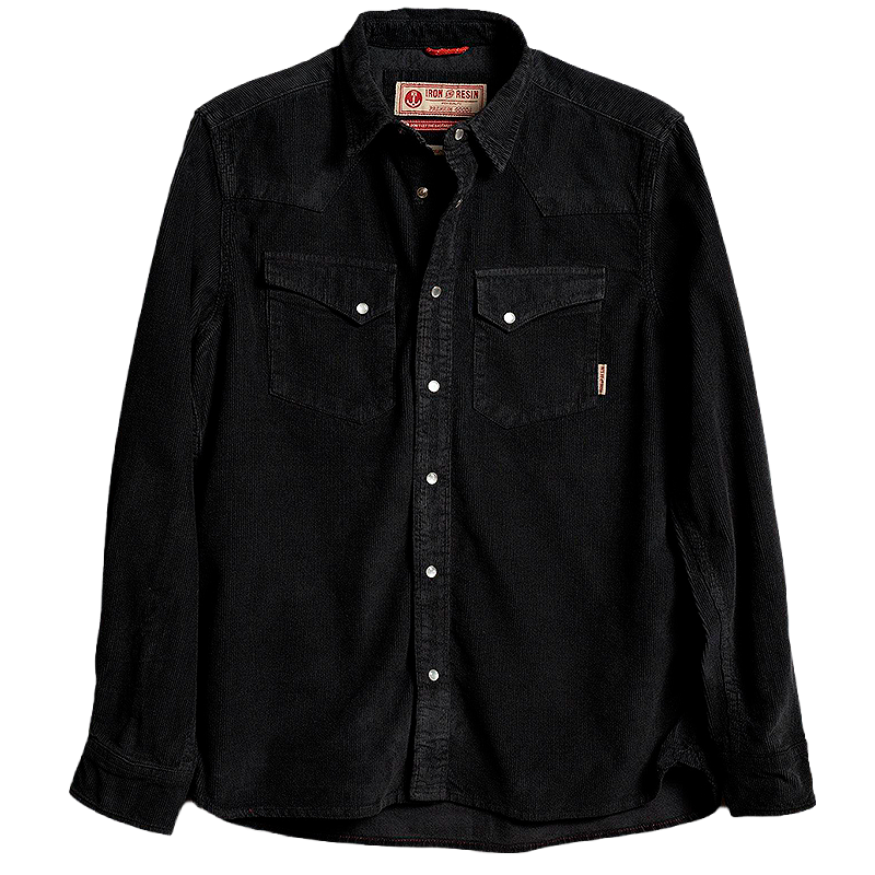 Ojai Corduroy Shirt In Charcoal