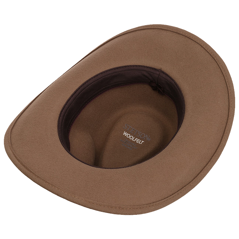 Stetson Oklahoma Western Woolfelt Hat from underneath