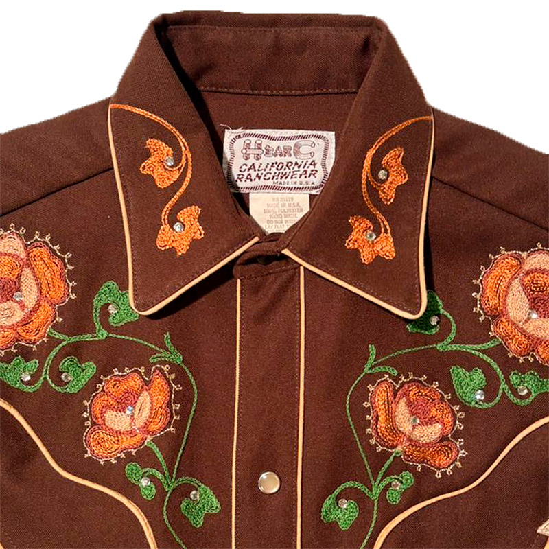 60s/70s Embroidered Western Shirt