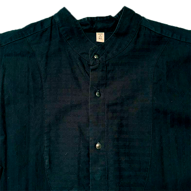 Western Band-Collar Shirt
