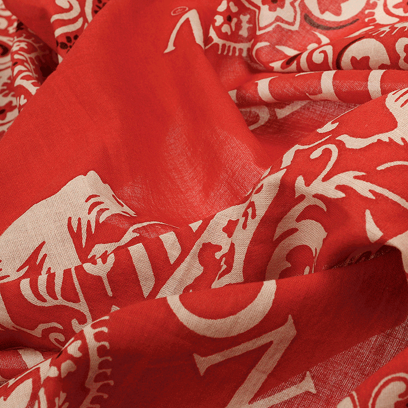 Bandana, Red Paisley
