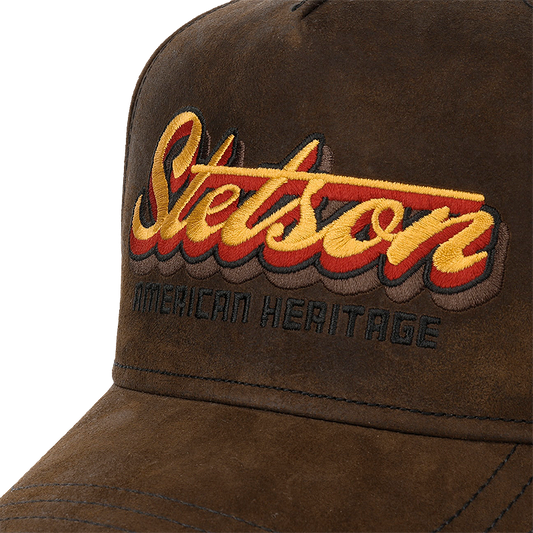 Stetson Oily Goat Suede Cap close-up