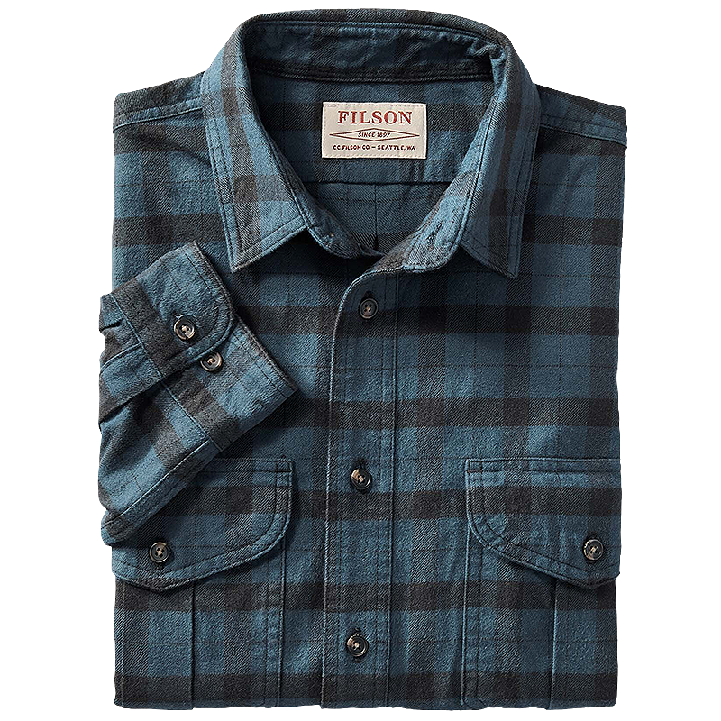 Alaskan Guide Shirt, Midnight Black Plaid