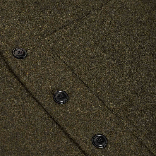 Mackinaw Wool Vest, Forest Green