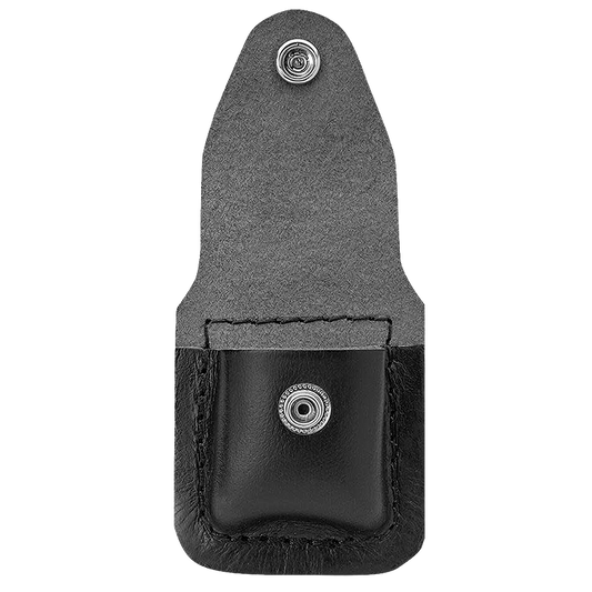Lighter Pouch, Black Leather