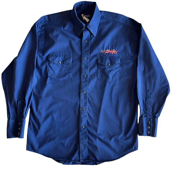 1990s "Wrangler" Embroidered Work Shirt