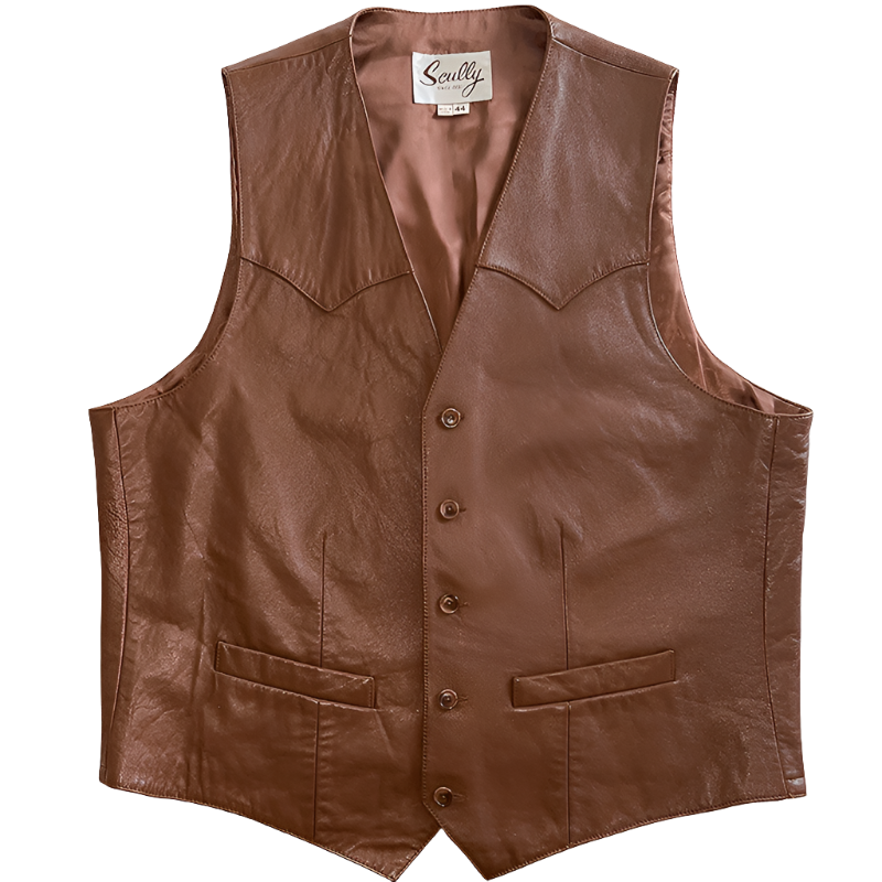 Western Leather Vest