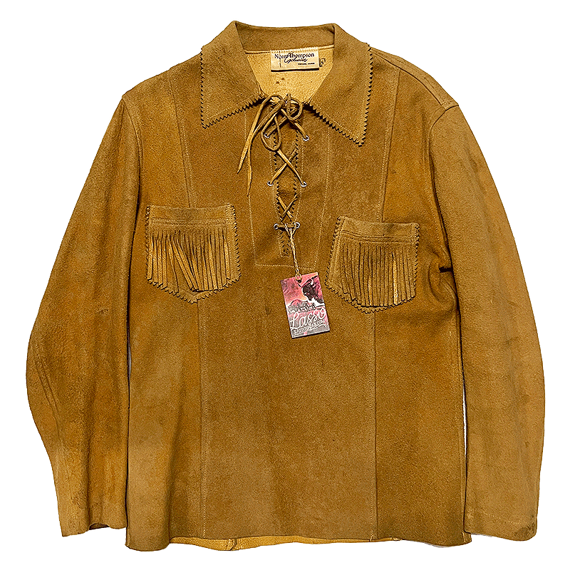 1960s US-Made Fringe Leather Shirt