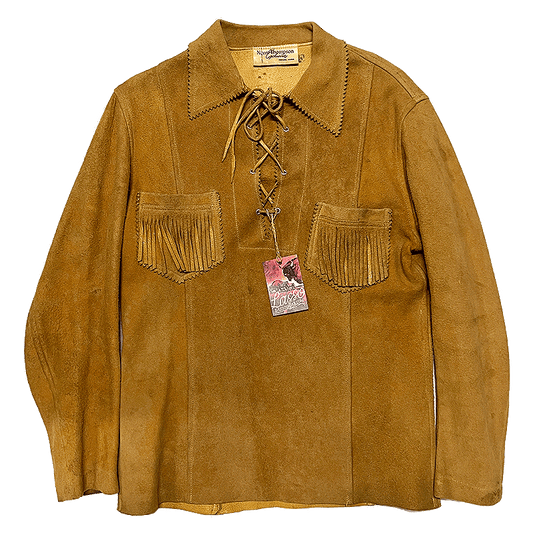 1960s US-Made Fringe Leather Shirt